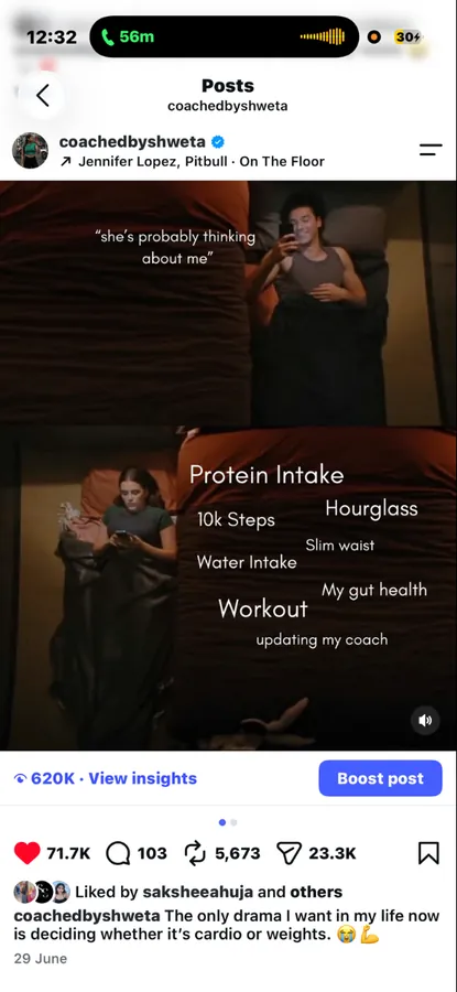 Trend reel · 620K views for Coached by Shweta on Instagram
